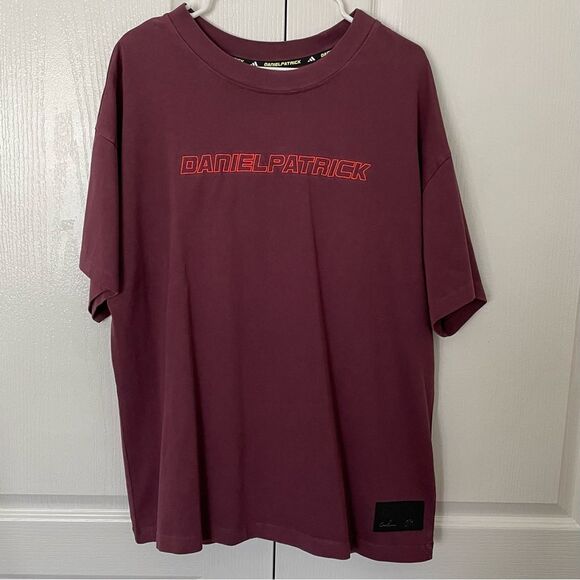 Adidas x Daniel Patrick Maroon Short Sleeve T-Shirt Men’s Sz L (FR5636) - Picture 1 of 10